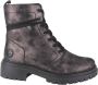 Rieker Metallic Veterschoen met Teddy Voering Black - Thumbnail 1