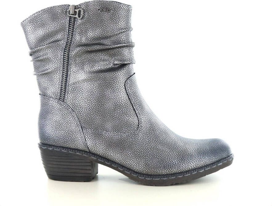 Rieker Enkellaarsjes Hak Enkellaarsjes Hak Zilverkleur - Foto 2