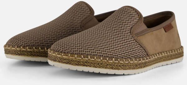 Rieker Espadrilles Slipper strand schoen zomerschoen met stretchinzetten
