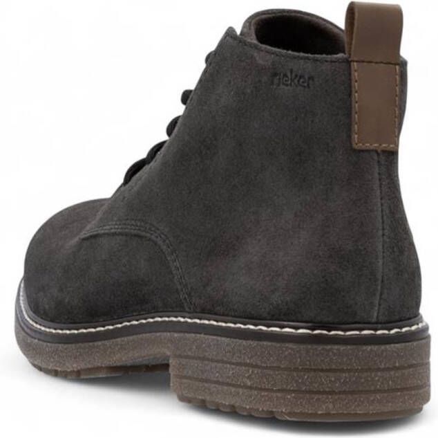 Rieker -art-33106 45-heren-veter rits-grijs-suede