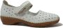 Rieker Witte zomerslip-on met geperforeerd ontwerp en klittenbandsluiting White Dames - Thumbnail 1