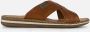 Rieker Bend Morelia Slippers bruin Imitatieleer - Thumbnail 1