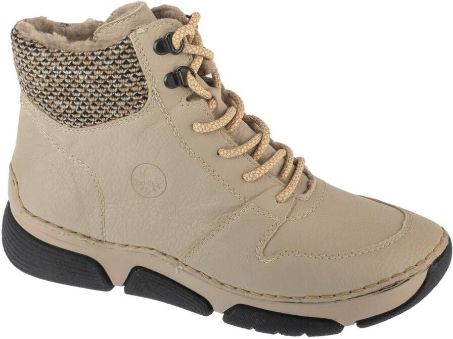 Rieker Winterlaarzen veterschoenen enkellaars met praktische binnenrits