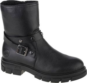 Rieker Zwarte casual gesloten laarsjes Zwart Dames