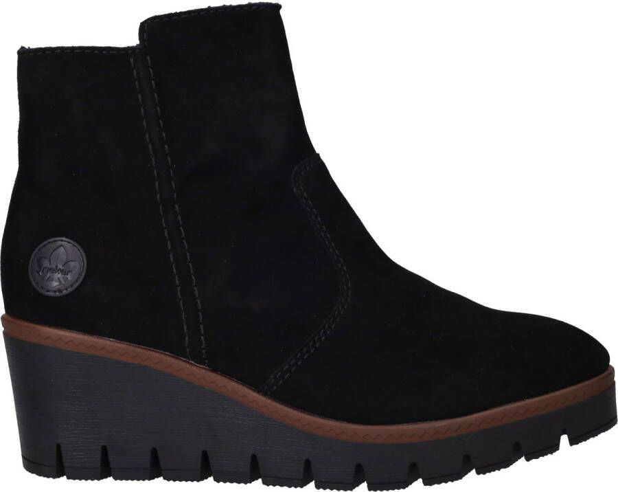 Rieker Winterlaarsjes wedge boots basic enkellaars met binnenrits smalle vorm