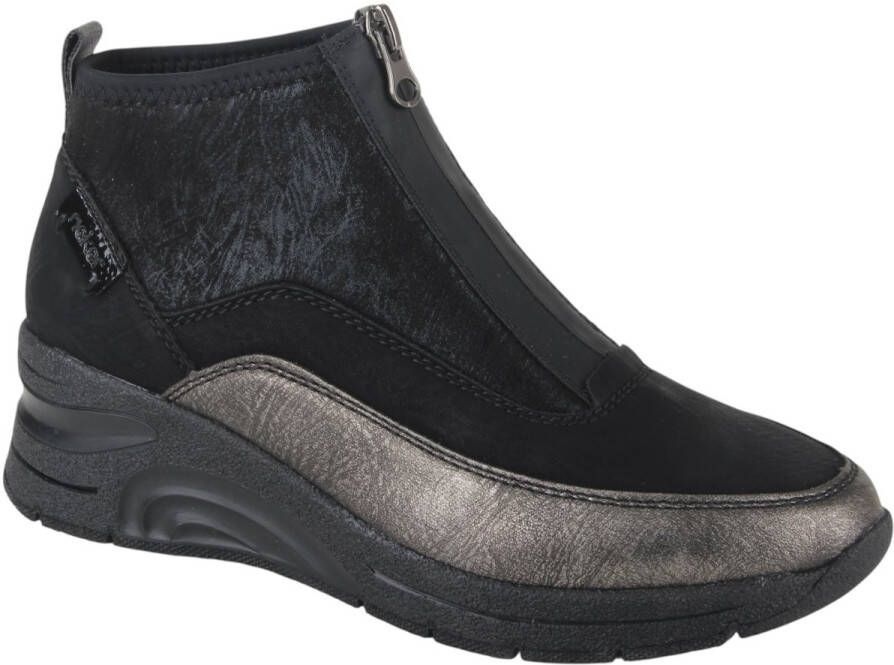 Rieker Boots Rits Zwart Combi N9362
