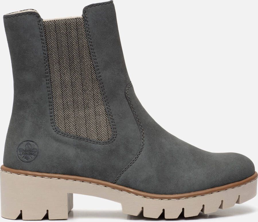 Rieker Chelsea boots blauw Synthetisch Dames