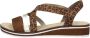 Rieker Comfortabel Sandalen Plat cognac - Thumbnail 1