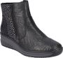 Rieker Comfortabele dameslaars met ritssluiting en stippenprint Black Dames - Thumbnail 1