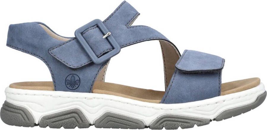 Rieker Sport Sandalen blauw Synthetisch Dames