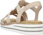 Rieker Sandalen zomerschoen sandaal sleehak met zomerse versiering - Thumbnail 1