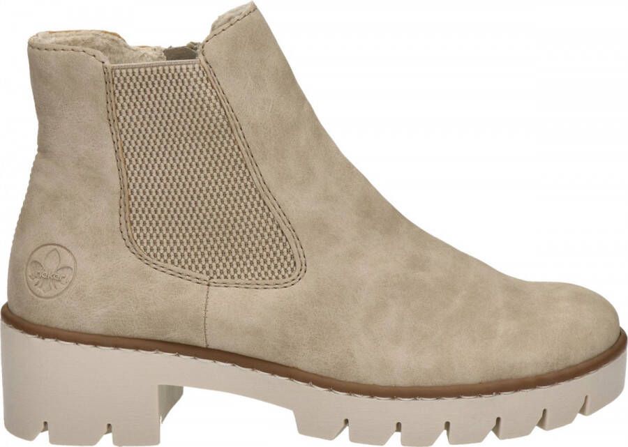 Rieker Chelsea boots Beige Synthetisch 182202 Dames