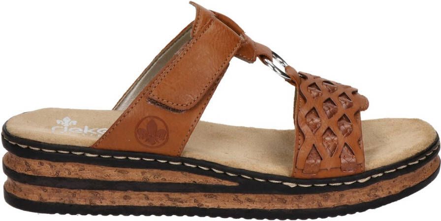 Rieker Heren Cognac Synthetische Slipper Bruin Heren