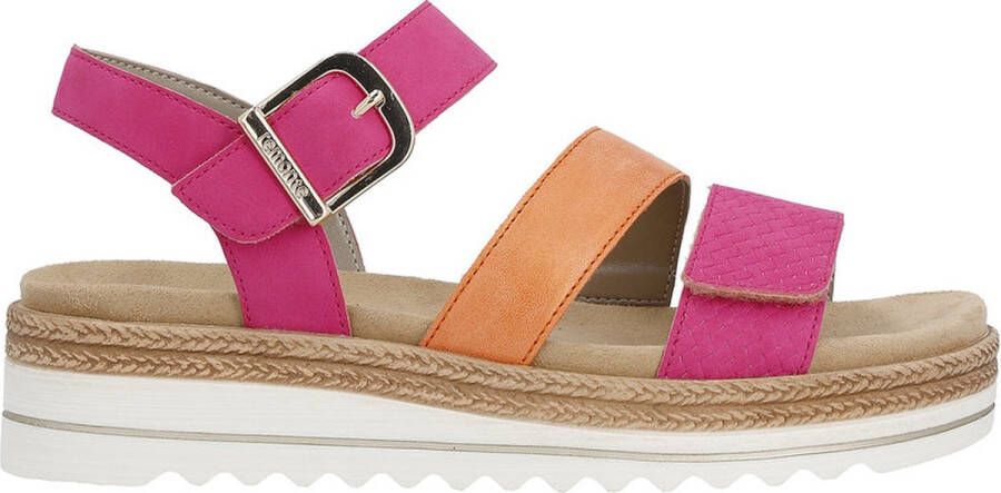 Remonte Sleehaksandaaltjes sleehak zomerschoenen sandalen in vegan verwerking