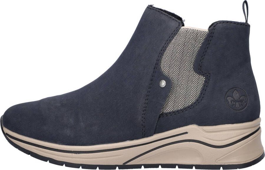 Rieker dames enkelboot Donkerblauw