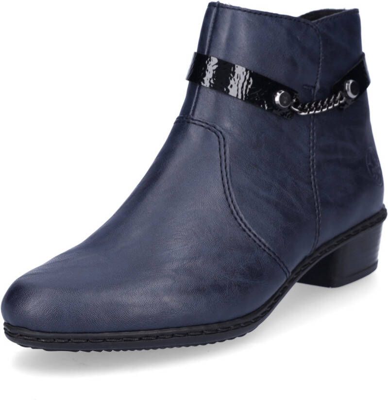 Rieker dames enkellaars blauw