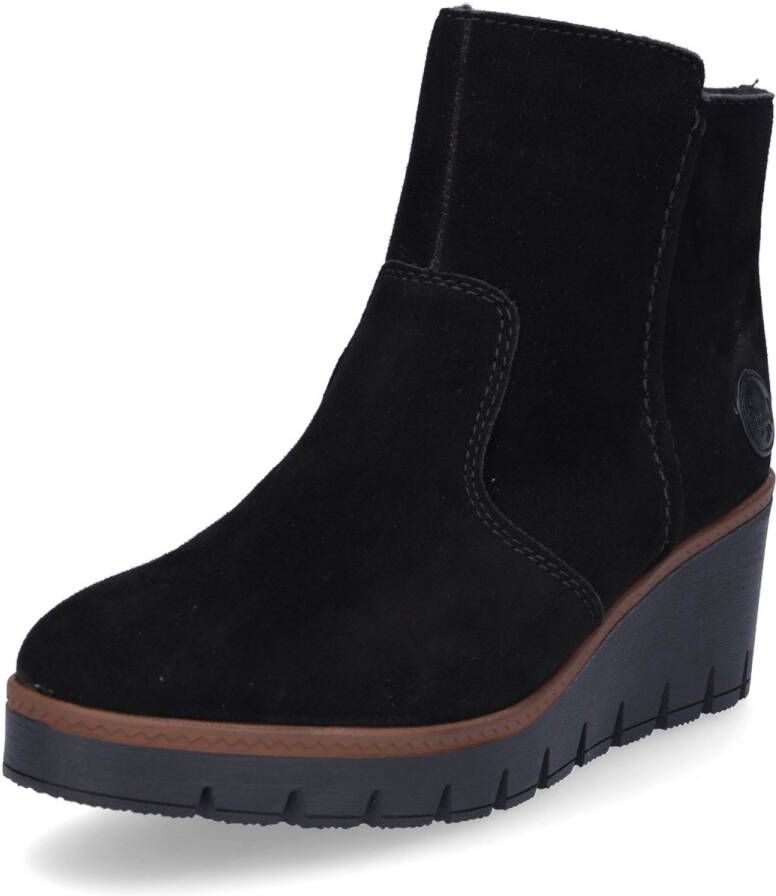 Rieker Winterlaarsjes wedge boots basic enkellaars met binnenrits smalle vorm