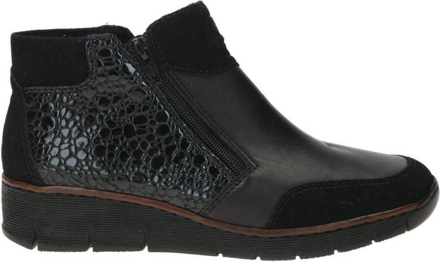 Rieker Ultiem Comfort Enkellaarsjes Zwart Dames - Foto 1