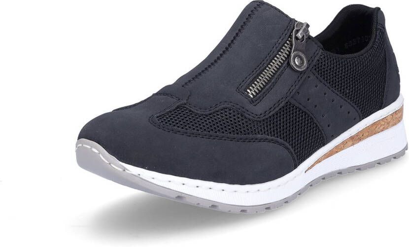 Rieker Slip-on sneakers Slippers instapschoenen vrijetijdsschoenen in materiaalmix