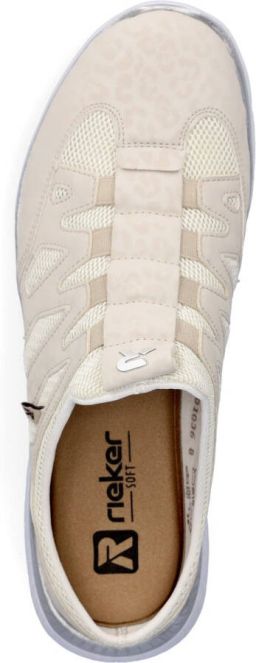 Rieker Slip-on 'Pantolette Damen M5095 60 Kunststoff (Synthetik) in beige' beige
