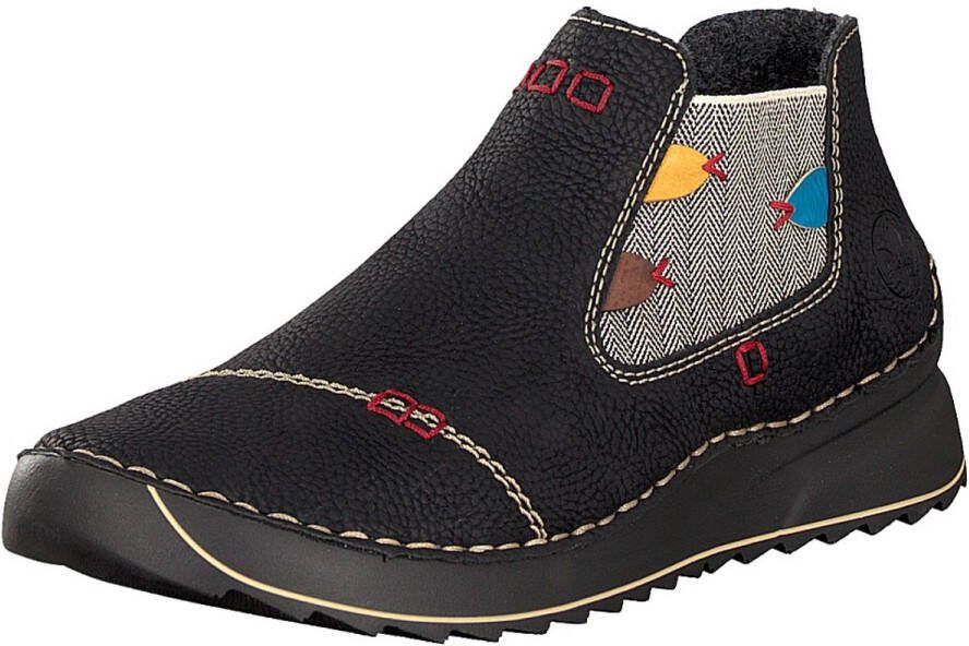 Rieker Chelsea-boots instapboots enkellaarsjes profielzool met decoratieve naad