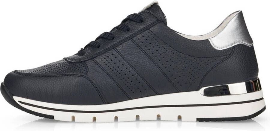 Remonte Sneakers met sleehak met gepolsterde voetbed vrijetijdsschoen lage schoen veterschoen