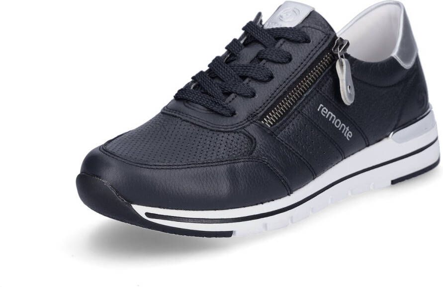 Remonte Sneakers met sleehak met gepolsterde voetbed vrijetijdsschoen lage schoen veterschoen