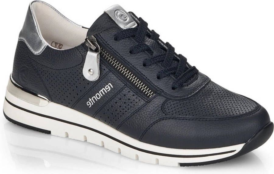 Remonte Sneakers met sleehak met gepolsterde voetbed vrijetijdsschoen lage schoen veterschoen