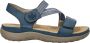Rieker Blauwe Comfort Sandaal met Klittenbandsluiting Blue Dames - Thumbnail 152