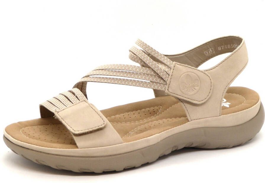 Rieker Sandals 64870-62 Vrouwen Beige Sandalen