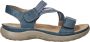 Rieker Blauwe Comfort Sandaal met Klittenbandsluiting Blue Dames - Thumbnail 70