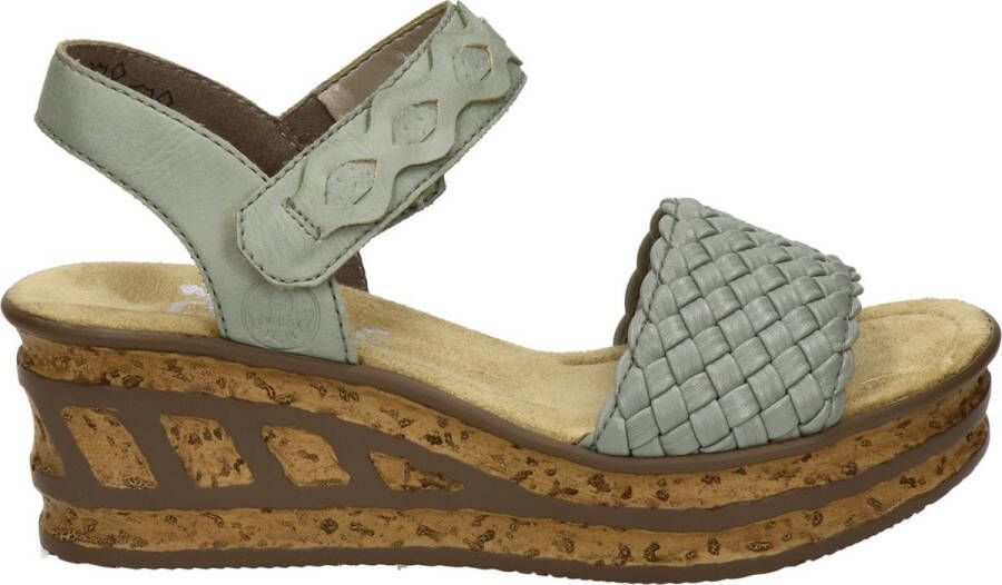 Rieker Sandaaltjes in moderne vlecht-look