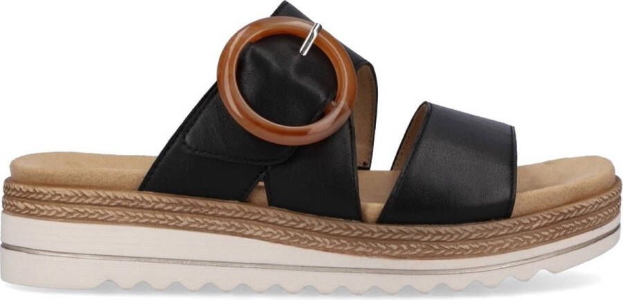 Remonte Slippers sleehak zomerschoen pantoffels met decoratieve gesp