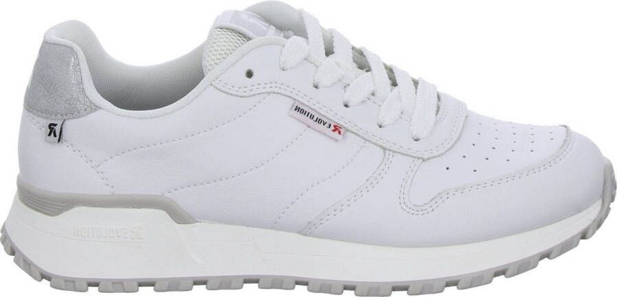 Rieker Witte Stoffen Sneakers Modieuze Schoenen voor Vrouwen White Dames