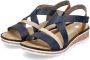 Rieker Sandalen zomerschoen sandaal sleehak met klittenbandjes - Thumbnail 1