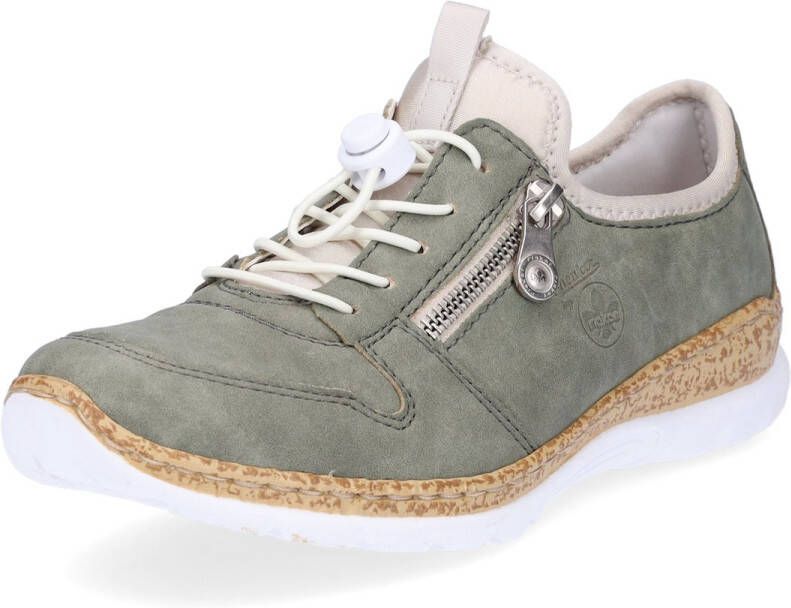 Rieker Slip-on sneakers Veterschoen lage schoen slipper met lichte zool