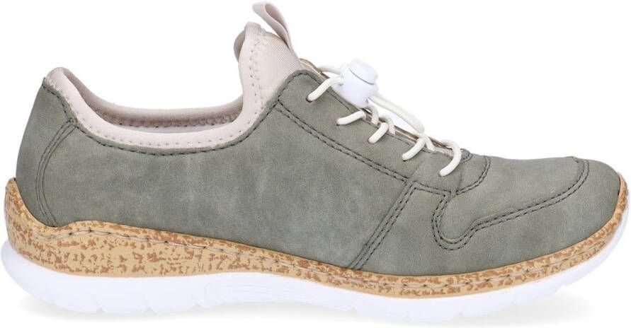Rieker Slip-on sneakers Veterschoen lage schoen slipper met lichte zool