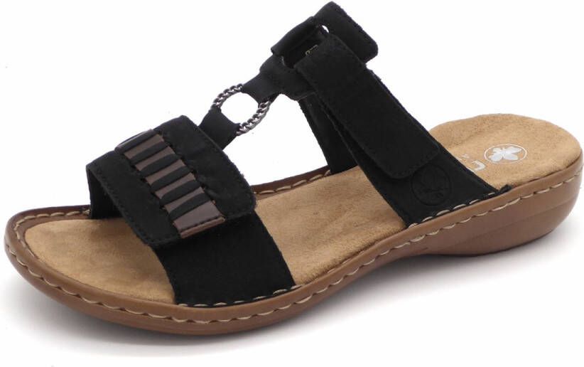 Rieker Dames Slipper 60881-00 Zwart