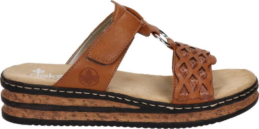 Rieker Heren Cognac Synthetische Slipper Bruin Heren