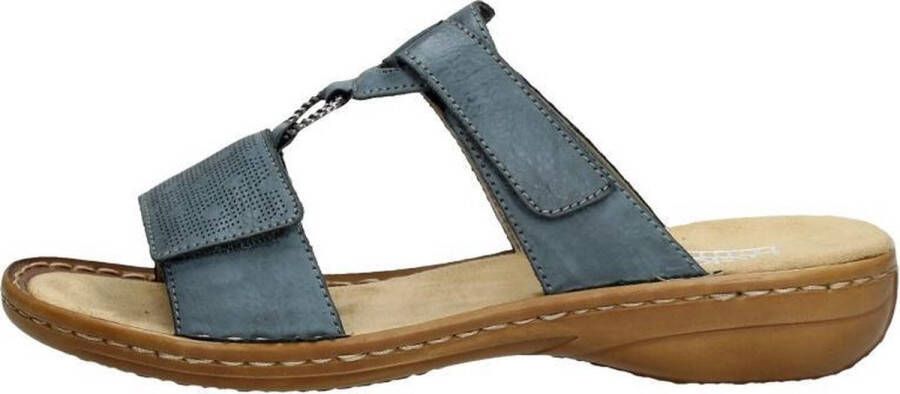 Rieker 60885 12 slipper Blauw Dames