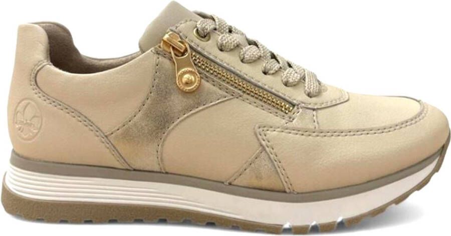 Rieker Sneaker 49010-60 Beige Verwisselbaar Voetbed