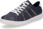 Rieker dames sneaker blauw - Thumbnail 1