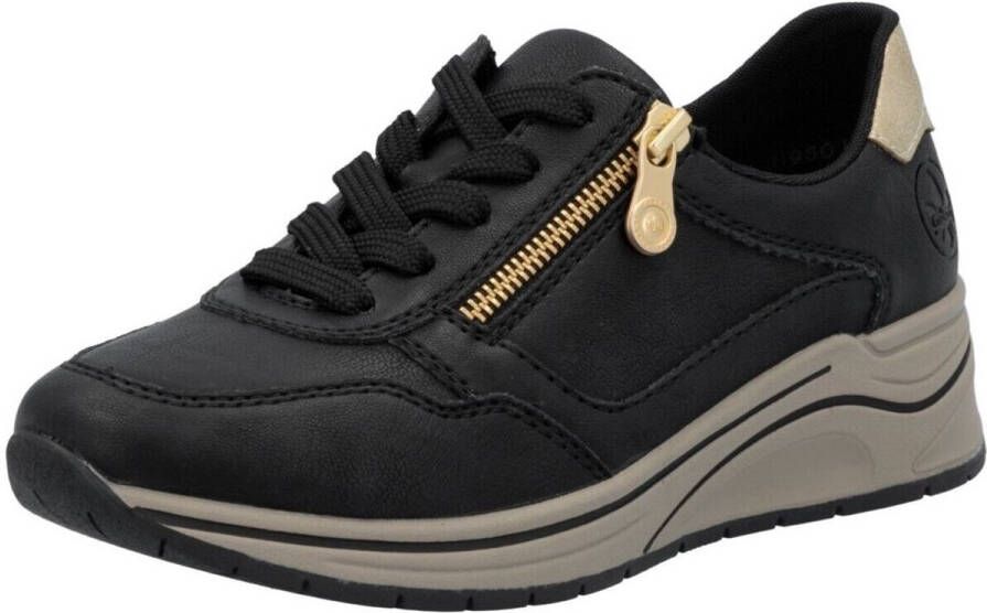 Rieker Sneakers met sleehak lage schoen veterschoen vrijetijdsschoen met zachte inlegzool