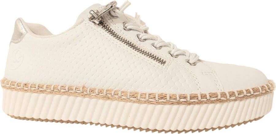Rieker Sneakers met modieuze siernaad vrijetijdsschoen lage schoen veterschoen