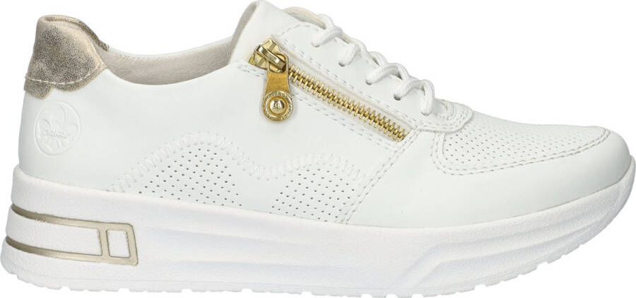 Rieker Plateausneakers lage schoen veterschoen vrijetijdssneaker met ritssluiting