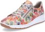 Rieker Sneakers met sleehak met bloemenprint vrijetijdsschoen lage schoen veterschoen - Thumbnail 1