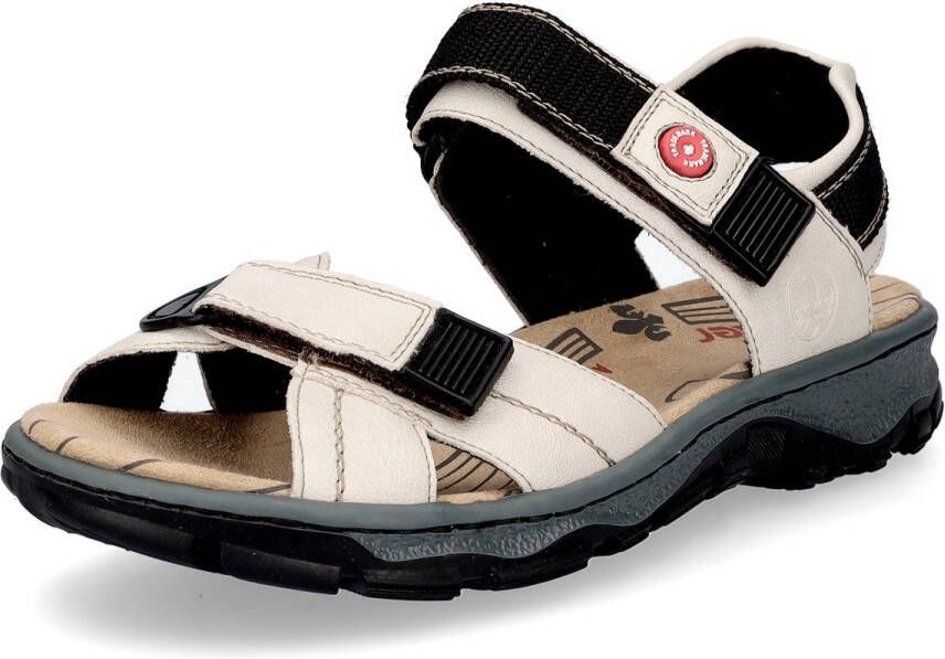 Rieker Sandalen zomerschoen outdoorschoen sleehak in trekkinglook