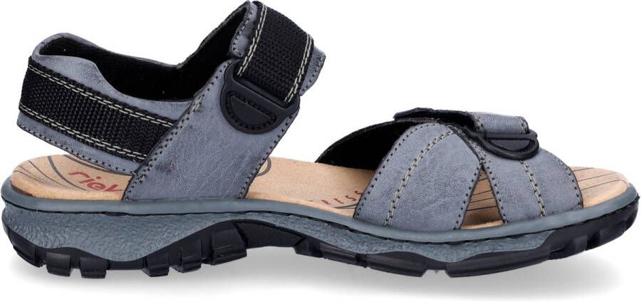 Rieker dames trekking sandalen blauw-grijs Sandalen 68851-14 blauw-grijs