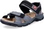 Rieker dames trekking sandalen blauw-grijs Sandalen 68851-14 blauw-grijs - Thumbnail 1