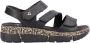 Rieker Sandalen zomerschoen sandaal sleehak met klittenbandsluitingen - Thumbnail 1